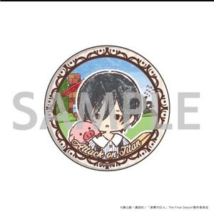 Attack on Titan Mikasa Ackerman GraffArt Can Badge Shingeki no Kyojin Douwa ver